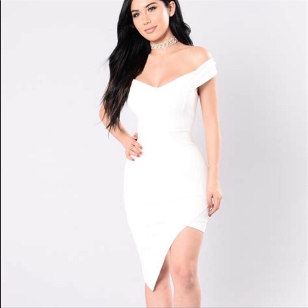 Off The Shoulder Asymetrical Dress